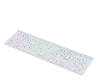CANYON Klawiatura HKB-W11 UK/US RGB Dwa Tryby Bezprzewodowa Biała CNS-HBTK11W - 1348465 - zdjęcie 3
